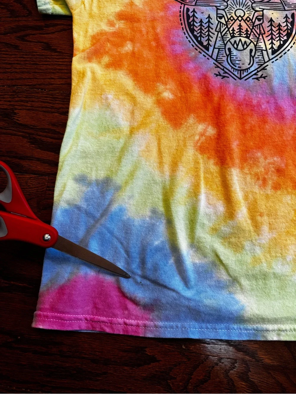 Women’s Tie-Dye New Hampshire Moose Graphic Tee - Multicolor